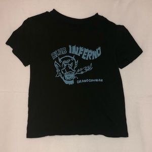 club inferno brandy melville black top